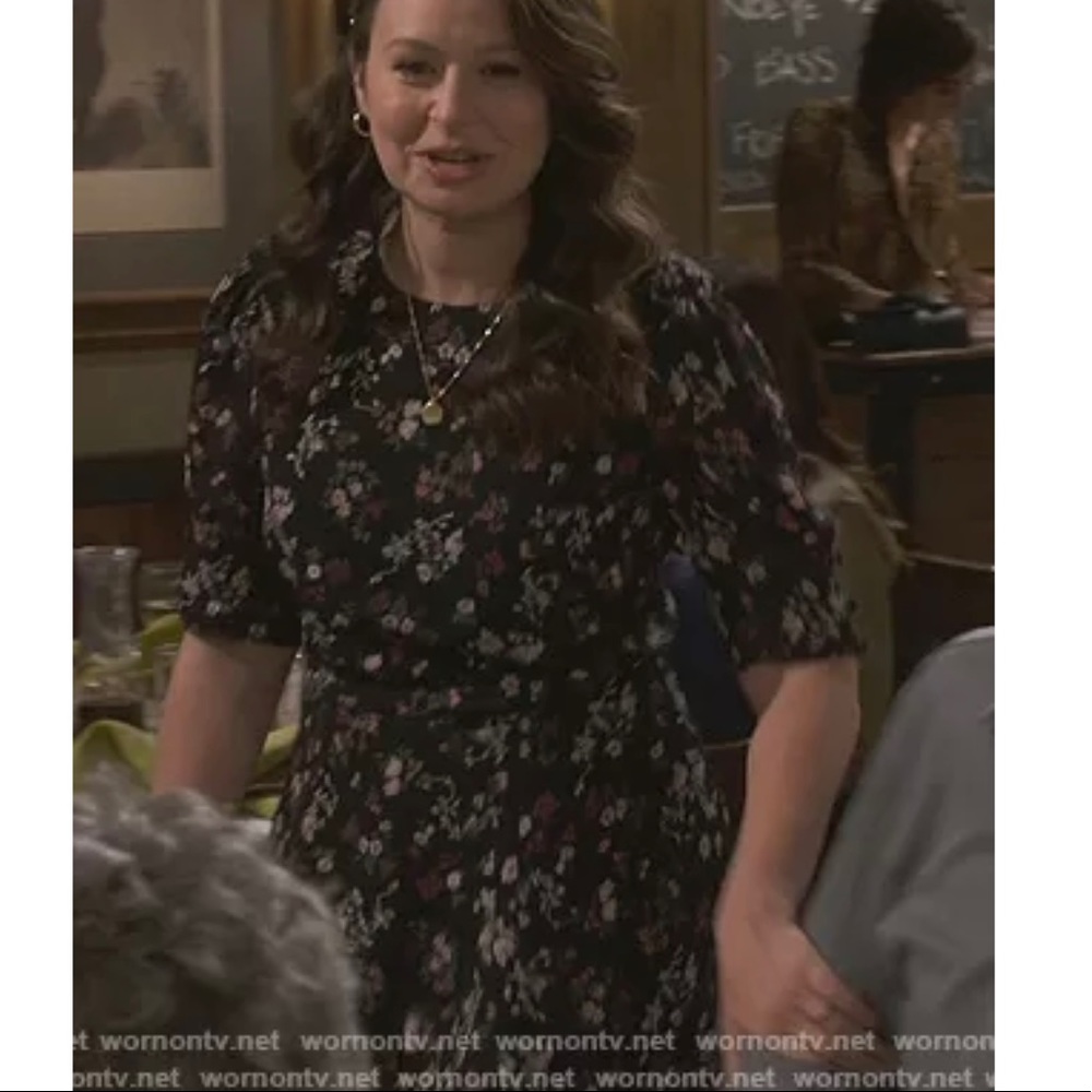 Reformation Bard Floral Print Mini Dress- size 6- as seen in TV- Katie lowes